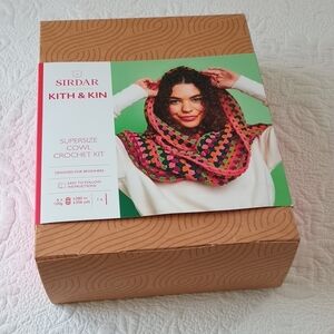 Sirdar Supersize Cowl Crochet Kit, Retro, Craft, Hobby, Custom.